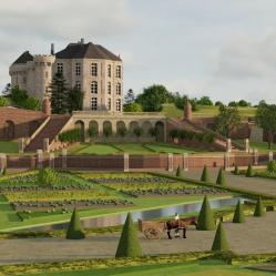 Orangerie et jardin potager by achelle3d