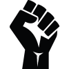 Png clipart raised fist black power sticker others hand logo 1