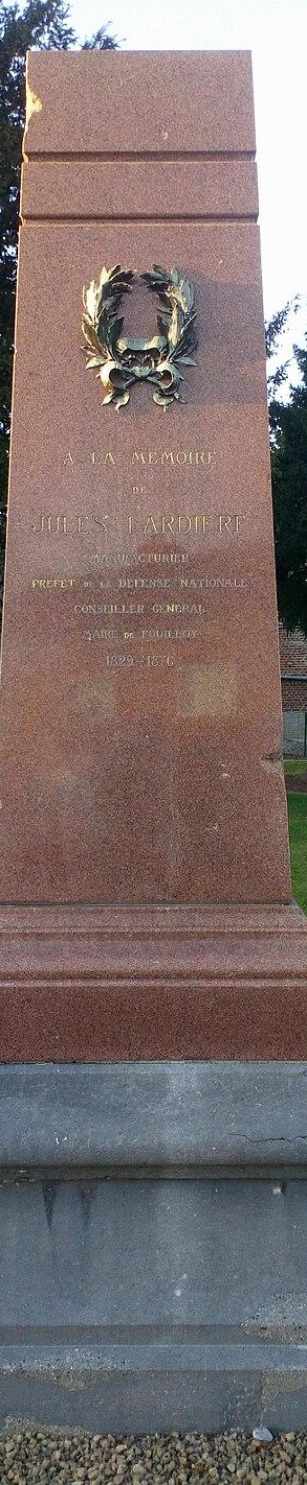 Fouilloy somme monument a jules lardieres 2
