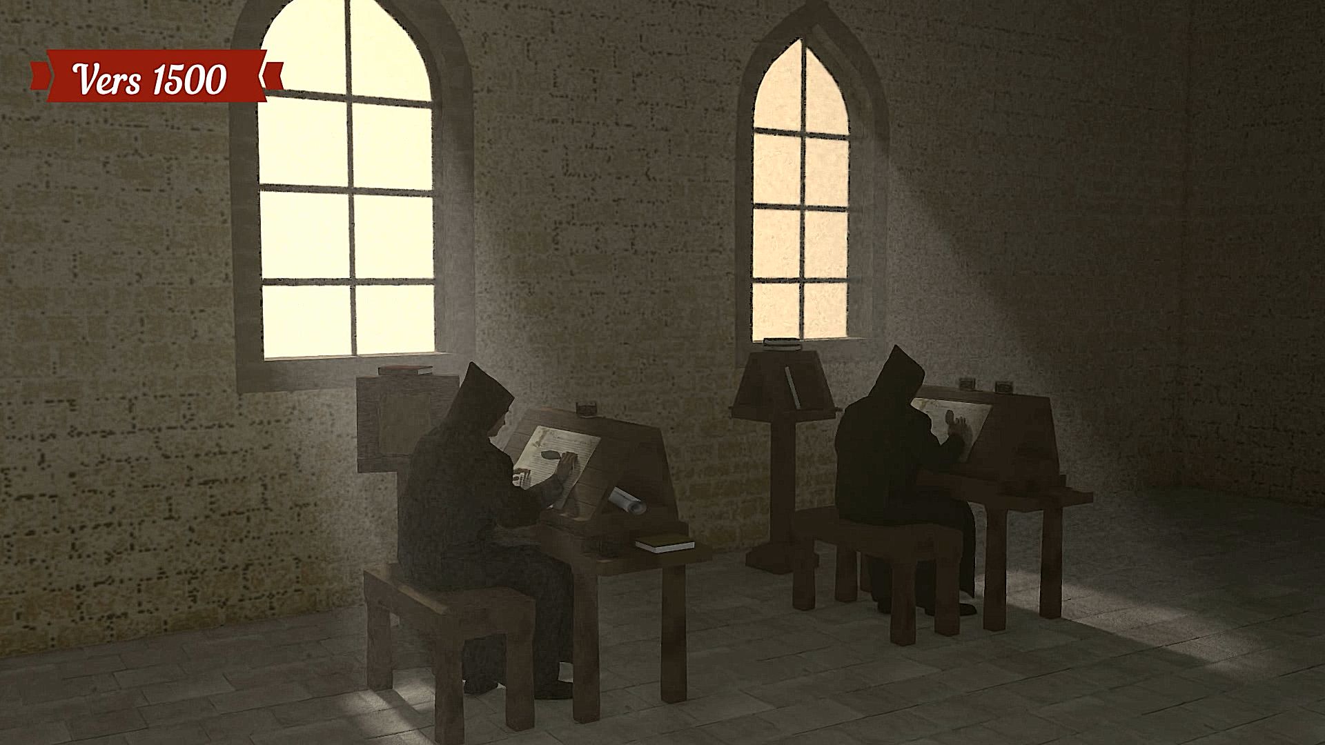 Le scriptorium en réalité virtuelle