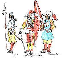 Soldats caracteristiques du tercio 1650